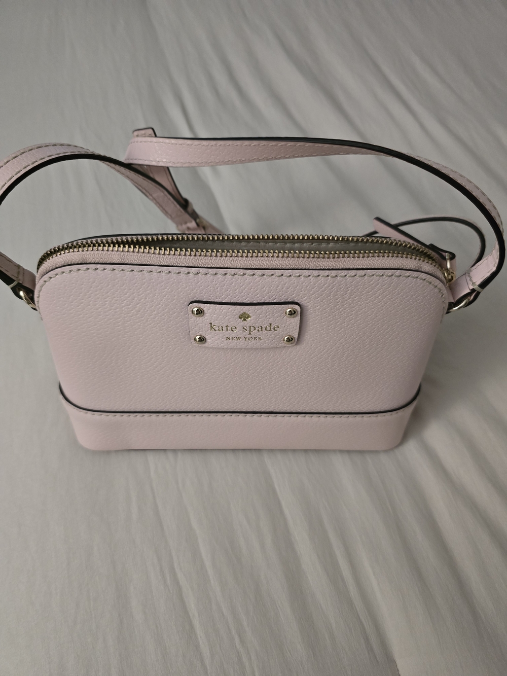 kate spade Pale Pink Leather Crossbody with Gold Hardware